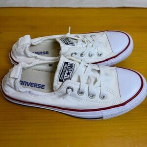 Converse Chuck Taylor All Star White Shoreline slip-on sneakers for women Size 8